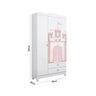 Guarda Roupa Infantil Sophia com 3 Portas - Branco - 5