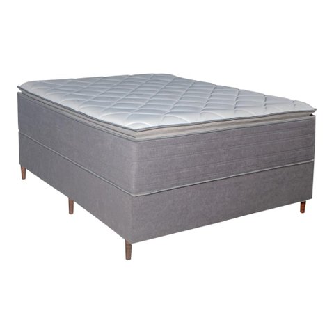 Colchão Casal Molas Ensacadas Vision + Base 138x188x71 Bom Pastor