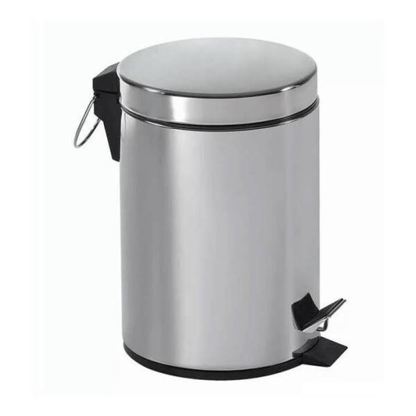 LIXEIRA INOX COM PEDAL BALDE REMOVIVEL 5 LITROS - 2