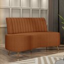 Ver imagem 1 de Sofá Living Decorativo 2 Lugares 1,60M Katara Terracota Bouclê G33 - Gran Belo