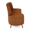 Ver mais imagens de Sofá Living Decorativo 2 Lugares 1,60M Katara Terracota Bouclê G33 - Gran Belo