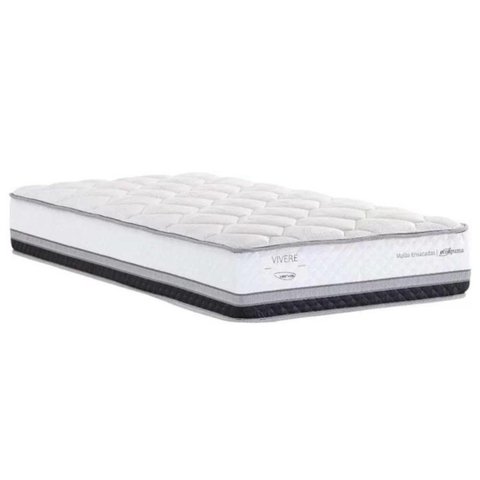 Conjunto Solteiro Box Sommier + Colchão Idea 1634 0,88x1,88 Molas Ensacadas Herval