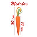 Ver imagem 3 de Enfeite Decorativo Páscoa 6 Cenouras Pendentes Isopor 14cm