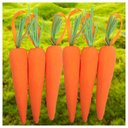 Ver imagem 1 de Enfeite Decorativo Páscoa 6 Cenouras Pendentes Isopor 14cm