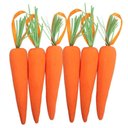 Ver imagem 2 de Enfeite Decorativo Páscoa 6 Cenouras Pendentes Isopor 14cm