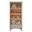 Ver imagem 7 de Cristaleira Premium 81,8 cm Off White/Naturalle Mavaular