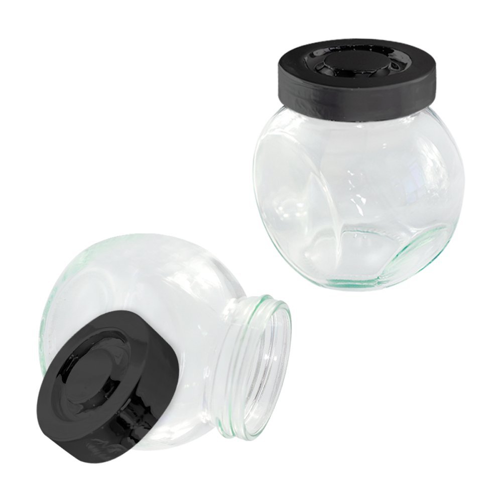 Conjunto 3 Unidades Porta Condimentos 150ml Preto Cozinha - 5