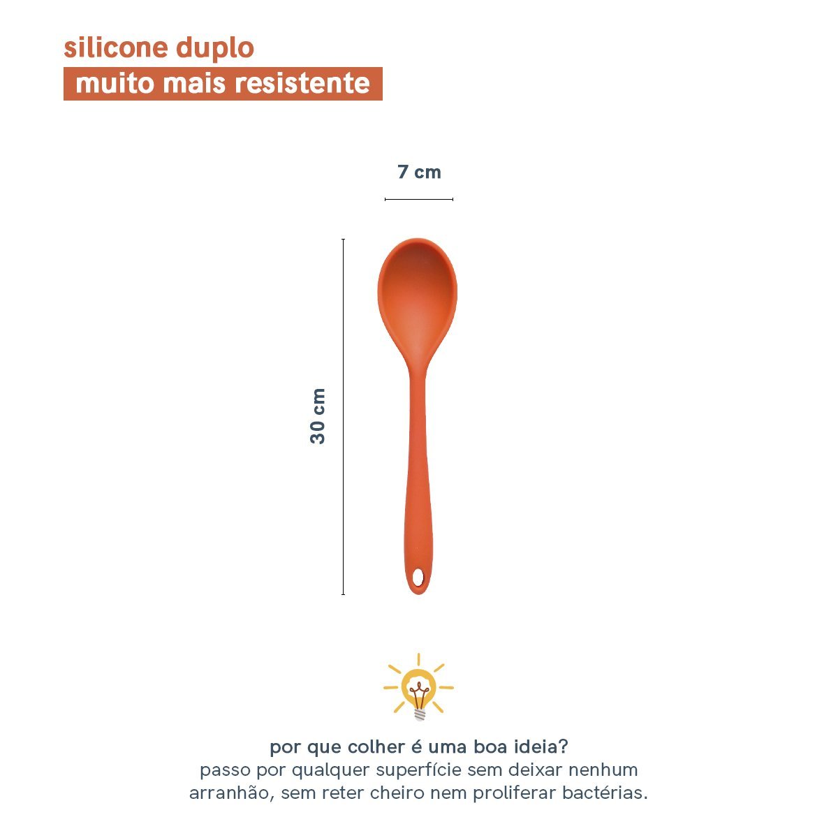 COLHER DE SILICONE DUPLO - OIKOS - 2