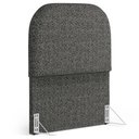 Ver imagem 2 de Cabeceira Cama Box Solteiro 100cm Orgânica Lanna W01 Linho Mescla Chumbo - Lyam Decor
