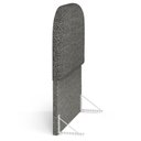 Ver imagem 6 de Cabeceira Cama Box Solteiro 100cm Orgânica Lanna W01 Linho Mescla Chumbo - Lyam Decor