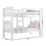 Beliche Solteiro Pérola Que Vira Duas Camas com Escada - Branca - 4