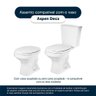 Assento Sanitario com Amortecedor Aspen Branco para Vaso Deca - 5