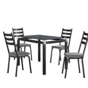 Ver imagem 2 de Conjunto Mesa 107x73cm Malva com 4 Cadeiras New Chanel/Preto