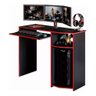Escrivaninha para Pc Gamer Mesa de Escritorio - Preto e Vermelha - 2