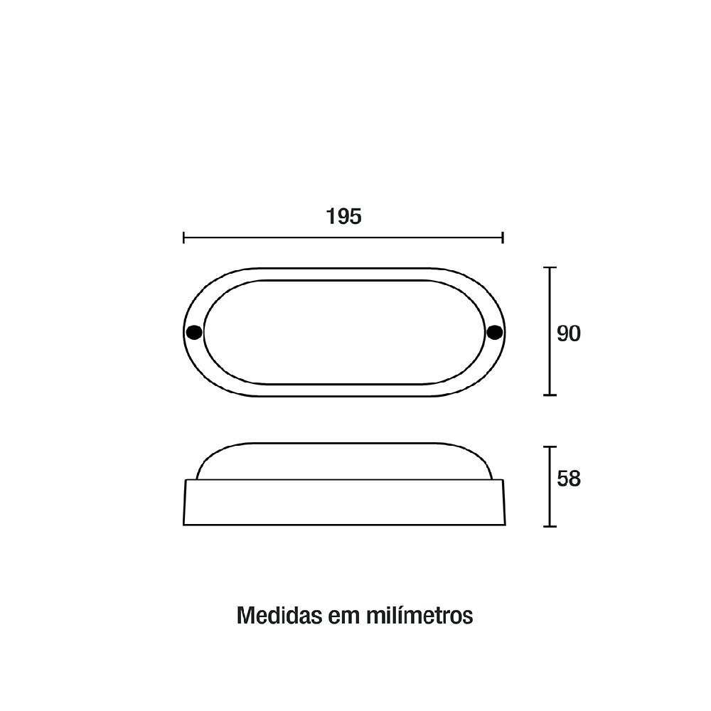 TARTARUGA LED EASY PP IP65 12W PRETO - BLUMENAU - 3