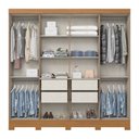 Ver imagem 3 de Guarda Roupa Roupeiro Casal Prime B51 Briz 8 Portas 4 Gavetas Cinamomo Henn