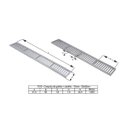 Ver imagem 3 de Ralo Grelha Linear com Caixilho em Alumínio Escovado 20x50cm G.D.A. INDUSTRIA E DISTRIBUIDORA DE FUN