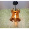 Pendente lustre luminária em MDF encerado - 2