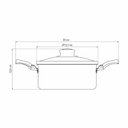 Ver imagem 5 de Caçarola Turim Alumínio Antiaderente Chumbo 18cm 2,0l Ptc1 - Tramontina 20261618