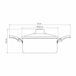 Caçarola Turim Alumínio Antiaderente Chumbo 18cm 2,0l Ptc1 - Tramontina 20261618 - 5