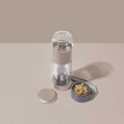 Garrafa com Infusor Bege 550ml - 14