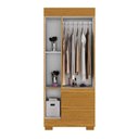 Ver imagem 5 de Guarda Roupa Solteiro 3 Portas 2 Gavetas Maya Acp Móveis Cinamomo