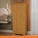 Ver imagem 6 de Guarda Roupa Solteiro 3 Portas 2 Gavetas Maya Acp Móveis Cinamomo