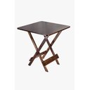 Ver imagem 1 de Mesa de Bar Dobrável 70x70 Madeira Maciça - Imbuia