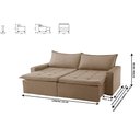 Ver imagem 3 de Sofa Cama e Reclinavel Imperatriz 2,20m 04 Lugares Txr