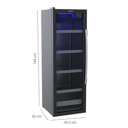 Cervejeira Expositora 200L Blue Light Porta de Vidro Invertida EXPVQBL200PI 220V - Venax - 2