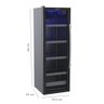 Cervejeira Expositora 200L Blue Light Porta de Vidro Invertida EXPVQBL200PI 220V - Venax - 2