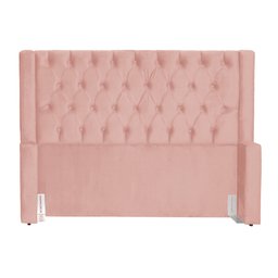 Cabeceira Para Cama Box Emma Luxo Veludo Cores - DS Estofados - Solteiro - Rosa - 2 Cabeceira Para Cama Box Emma Luxo Veludo Cores - DS Estofados - Solteiro - Rosa - 2
