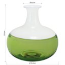 Ver imagem 2 de Thyara Garrafa Decorativa 21x21x21cm Vidro Verde