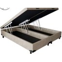 Ver imagem 1 de Base Cama Box Bau Queen Lobbox 1,58 X 1,98 X 0,39 Suede Amass Bege