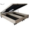 Base Cama Box Bau Queen Lobbox 1,58 X 1,98 X 0,39 Suede Amass Bege - 1