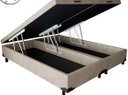 Ver imagem 1 de Base Cama Box Bau Queen Lobbox 1,58 X 1,98 X 0,39 Suede Amass Bege
