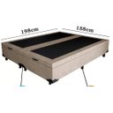 Ver imagem 2 de Base Cama Box Bau Queen Lobbox 1,58 X 1,98 X 0,39 Suede Amass Bege