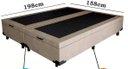 Ver imagem 2 de Base Cama Box Bau Queen Lobbox 1,58 X 1,98 X 0,39 Suede Amass Bege