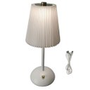 Ver imagem 1 de Luminaria Abajur de Mesa Led 3 Tons Bateria Recarregavel Usb Cabeceira Quarto Sala Recepçao Escritor