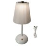 Luminaria Abajur de Mesa Led 3 Tons Bateria Recarregavel Usb Cabeceira Quarto Sala Recepçao Escritor - 1