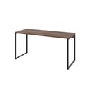 Ver imagem 1 de Mesa Office 150X60X75Cm Nogal / Est.Preta Nogal / Est.Preta