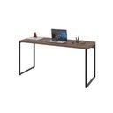 Ver imagem 2 de Mesa Office 150X60X75Cm Nogal / Est.Preta Nogal / Est.Preta