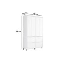Ver imagem 3 de Armário Multiuso Lavanderia Marquesa C/ 4 Portas e 4 Gavetas 140cm Nature/verde - Nesher