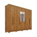 Ver imagem 2 de Guarda-Roupa Casal com Espelho 8 Portas 241cm Multimóveis Madeirado