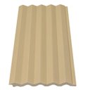Ver imagem 2 de Painel Ripado Triangular Caqui Metro Linear 2,85 Graddus