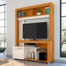 Estante Home Theater Flávia Cinamomo/off White para Tv até 50” - Madetec - 2
