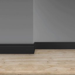 Rodapé de Eva Autocolante Rp16p 10cm Preto 10 Metros Rp16p 04 - 4