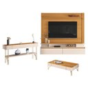 Ver imagem 1 de Home Suspenso Astor Cinamomo Off White com Mesa de Centro Cadenza e Aparador Vivant Off White