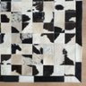 Tapete de Couro Preto e Branco 150x200 Placa de 10cm Quadriculado - 2