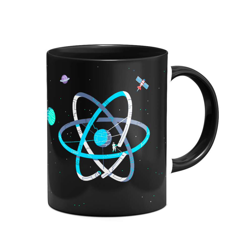 Caneca Dev ReactJS - Dark B-black - 2